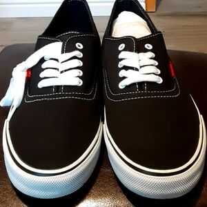 Levi's shoes.  Size 12 black and white low tops